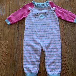 NWOT Pink Bunny romper. Perfect for spring/Easter!